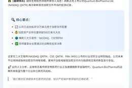 Quantum BioPharma 增持50万美元加密货币