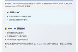 Binance Wallet开放MEET48质押