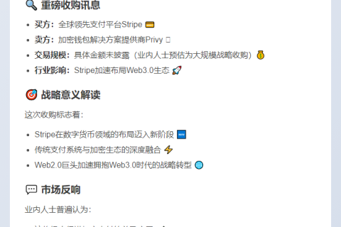 Stripe收购加密钱包Privy