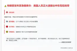 特朗普：美国撤离中东人员，地区危险