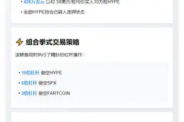 巨鲸豪掷426万美金押注10万枚HYPE