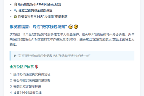 俄州新法规范加密ATM机防骗老人