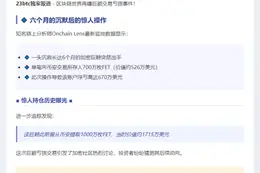 巨鲸抛售700万FET，亏损670万美元