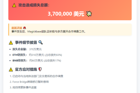 Magickbase黑客攻击损失370万美元