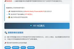 特朗普资产曝光：WLFI价值157.5亿