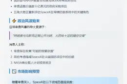 白宫审查SpaceX合同