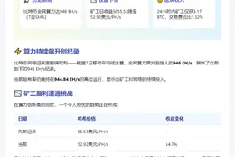 比特币算力创新高，矿工盈利反降