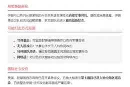 伊朗将数小时内猛烈攻击以色列
