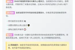 ```
BNB突破650美元大关
```