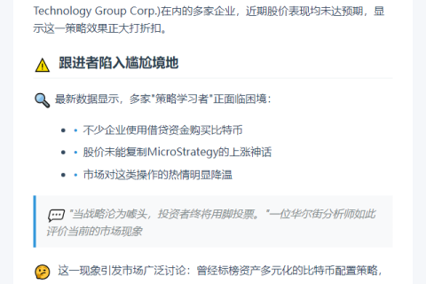 模仿者股价下滑，投机热潮退去