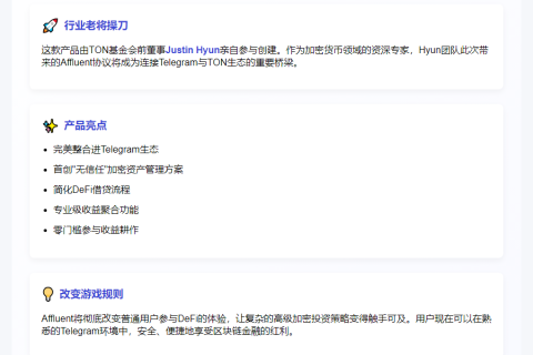 TON 前高管推出 Telegram 加密投资应用