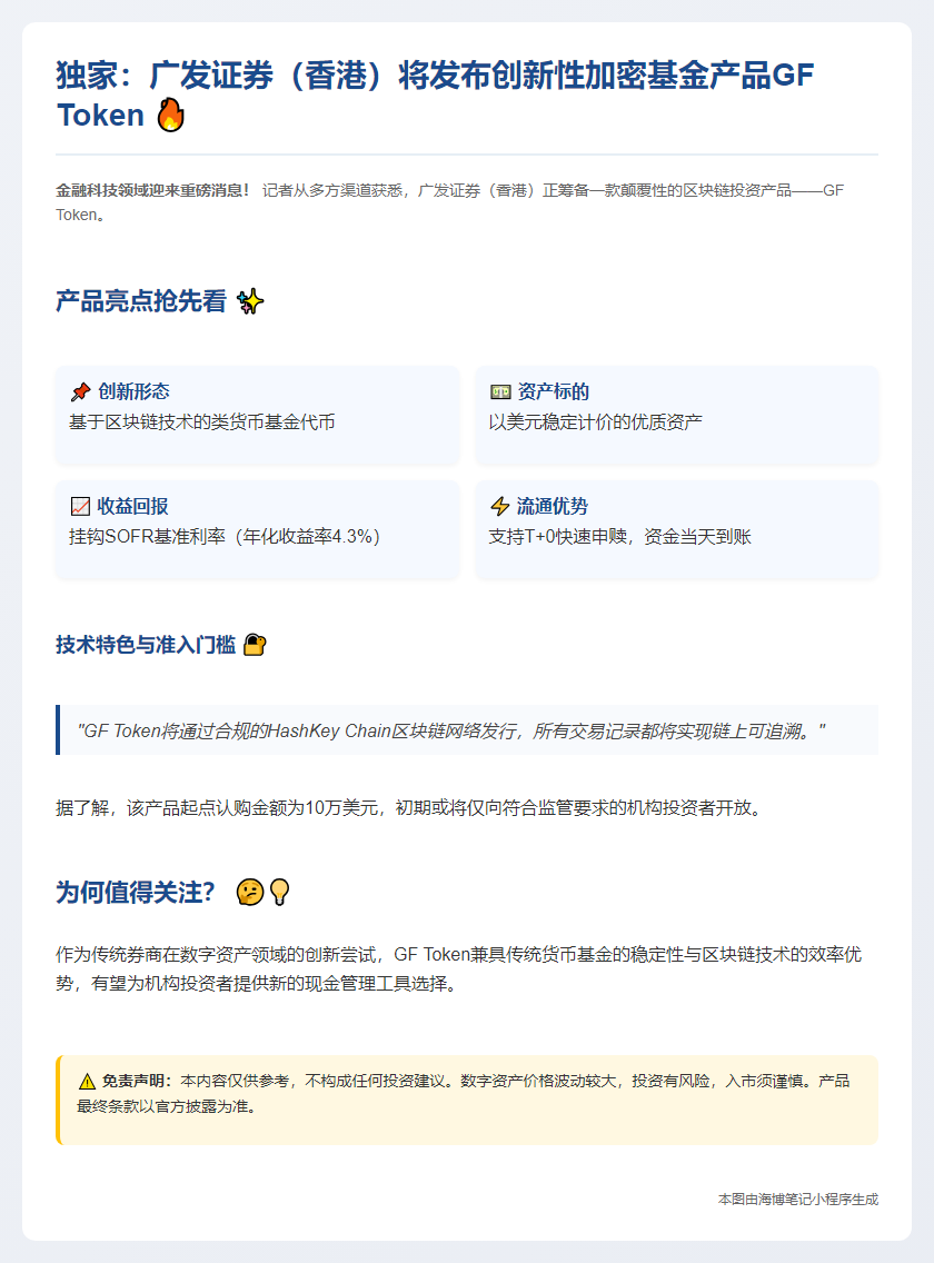 广发证券香港推代币GF Token