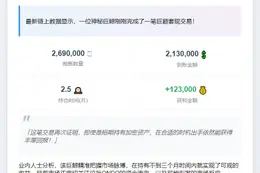 巨鲸套现269万ONDO赚12.3万刀