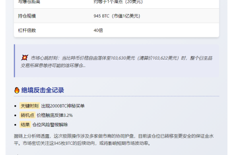 Wynn 的 BTC 亏损 217 万后反弹