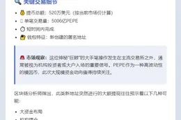"新建钱包从币安提取520万美元PEPE"