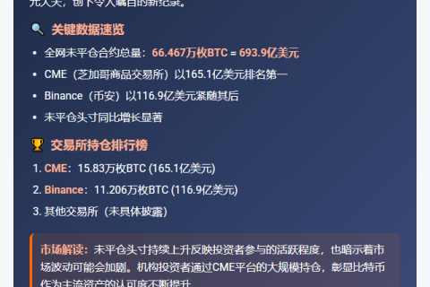 比特币合约未平仓头寸近700亿美元