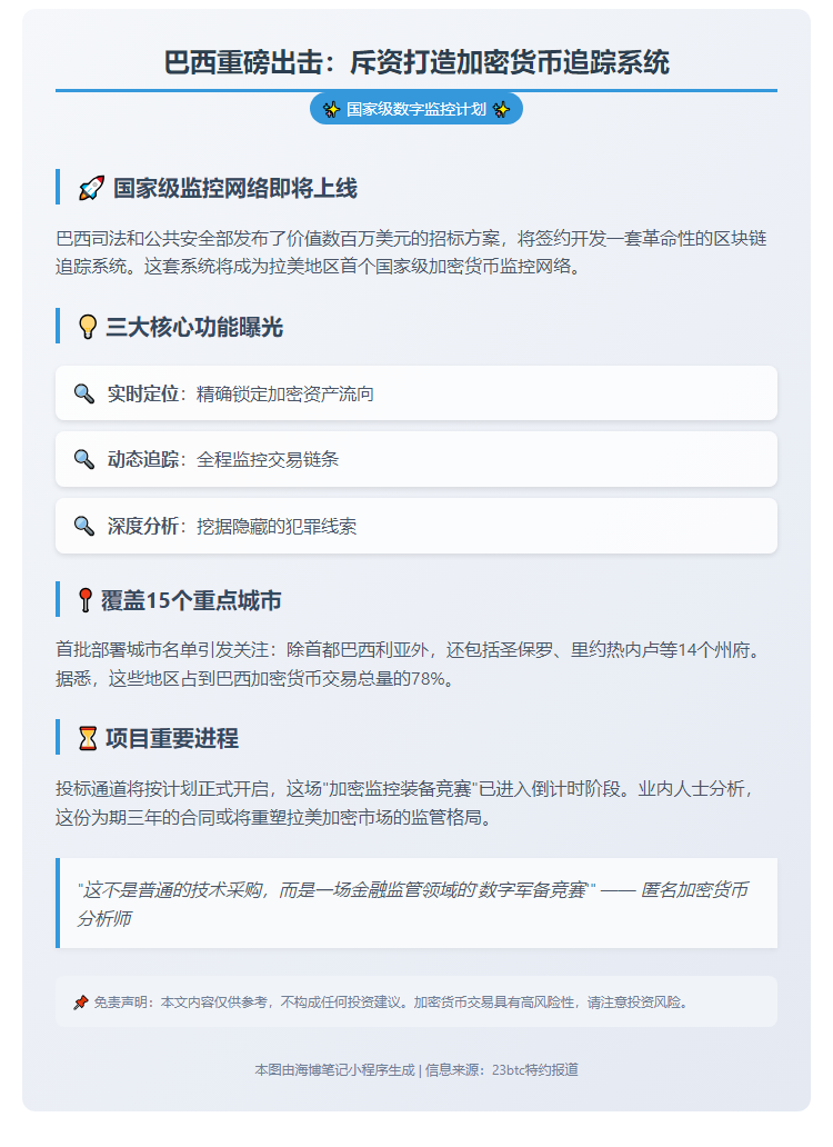 巴西签加密货币监控协议