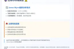 James Wynn：比特币短期看空至9.3-9.5万美元