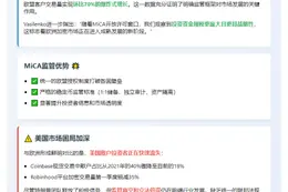 MiCA助力欧洲加密市场，美国散户交易低迷