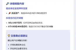 币安调整抵押率与杠杆