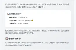 神鱼地址转Binance 23,552枚ETH