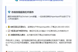 "鲸鱼大举押注：428万USDC做多ETH"