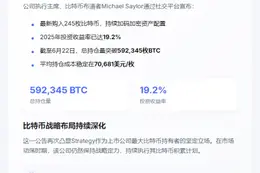 比特币策略今年收益19.2%