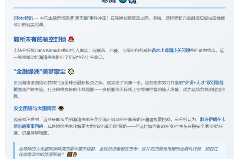 海湾国家同步关闭领空 金融梦碎