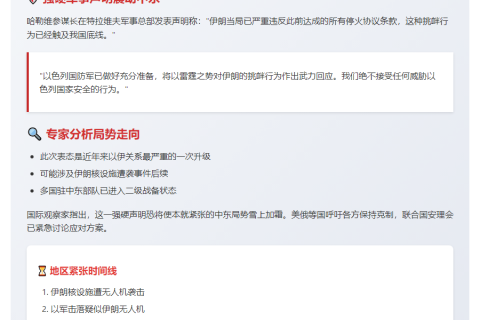 以军警告将武力打击伊朗违约