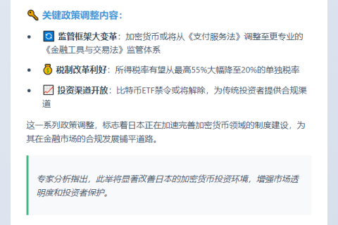 日本拟将加密资产纳入《金融工具法》