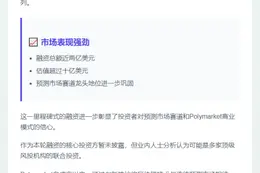 Polymarket融资近2亿美元，估值破10亿