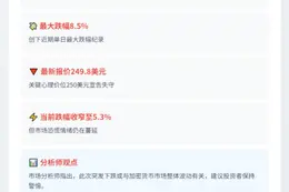 美股Circle盘前跌超8.5%至249.8美元