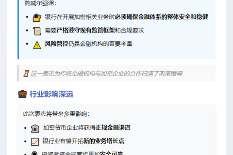 鲍威尔：银行可服务加密货币行业