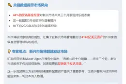 投资者对新兴市场乐观度达两年新高