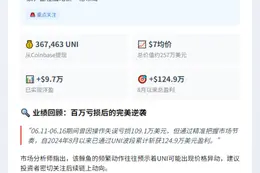 UNI鲸鱼提币36万枚 价值257万