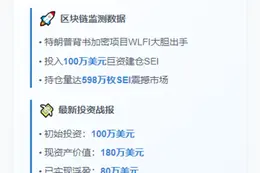 "WLFI建仓SEI获利80万美元"