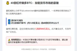 交易员40倍做多BTC