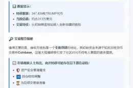 "某TRUMP代币持有者转移313万美元至新钱包"