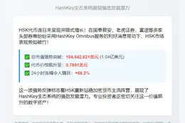 HSK市值破亿，24小时飙涨66.2%