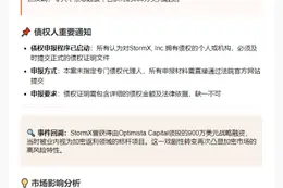 "StormX提交美国破产保护申请"