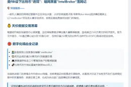 FBI以250美元诱捕暗网黑客IntelBroker