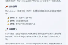 Saylor：MSTR证券推动信贷市场数字化