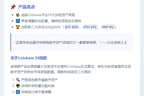 KraneShares申请Coinbase50指数ETF上市