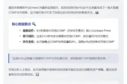 a16z转10万COMP至Coinbase，价值458万刀