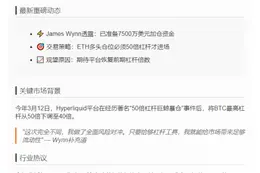 James Wynn：若Hyperliquid杠杆增至50倍，愿押7500万美元再开多