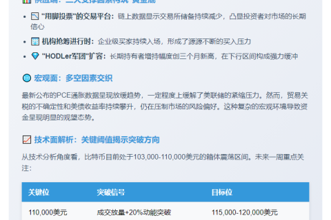 比特币长期持有者增持，基本面看涨