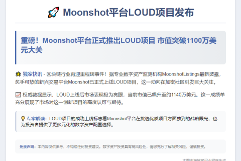 Moonshot发布LOUD