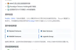 Reddio完成8000万美元A轮融资，Paradigm领投