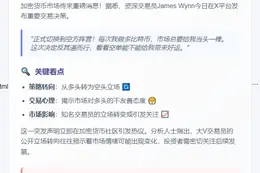 James Wynn：坚决做空BTC，做多屡遭亏损