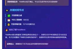 "YieldNest 空投快照完成，YND 6月3日上线"